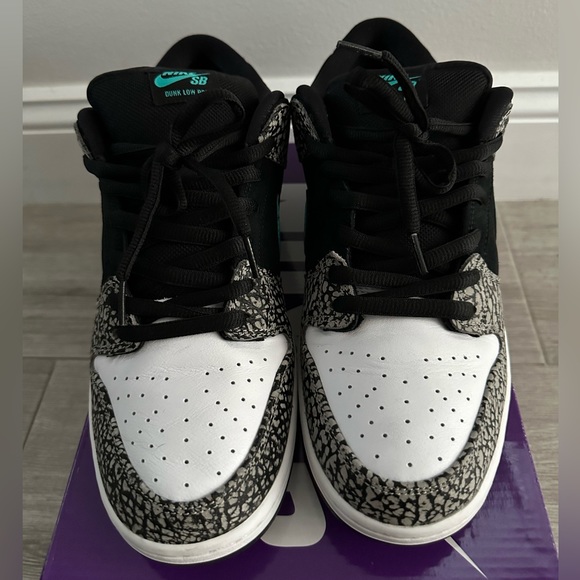 Nike SB Dunk Low Atmos Elephant BQ6817-009 Grey Black Black White Clear Jade 12 - Picture 5 of 12